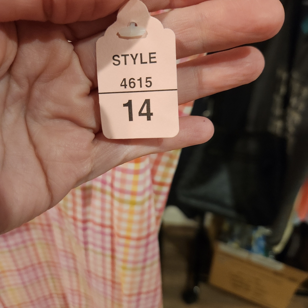 Chadwicks Pink Plaid Sleeveless Dress - Picture 3 of 4
